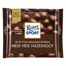 Rittersport Melk Hele Hazelnoot 100gr